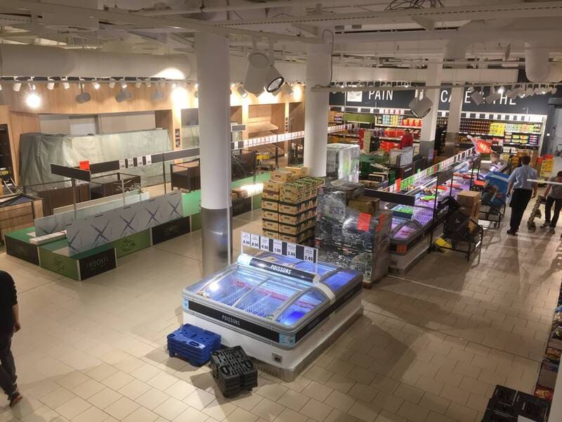 Lidl construction in Geneva